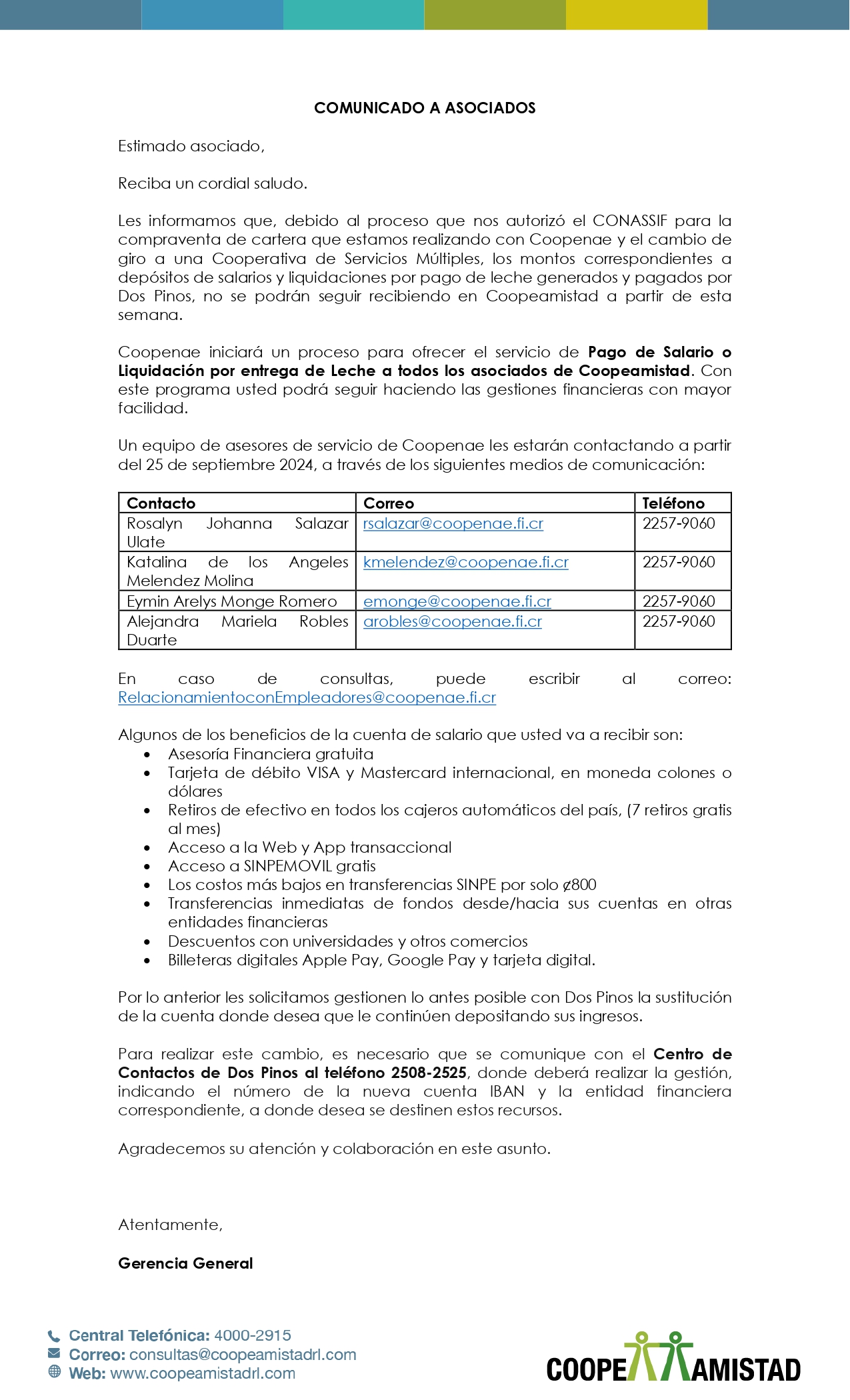 COMUNICADO 15