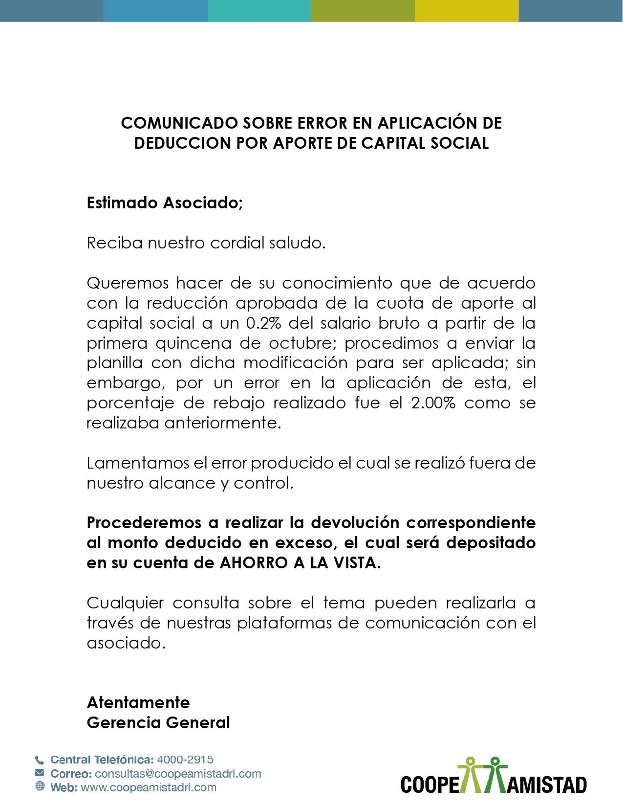 COMUNICADO 26