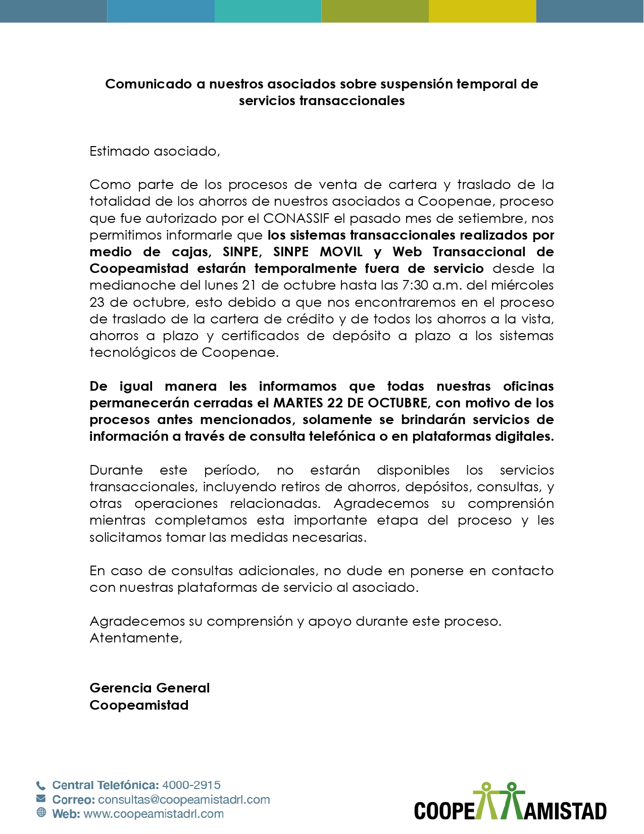 COMUNICADO 31